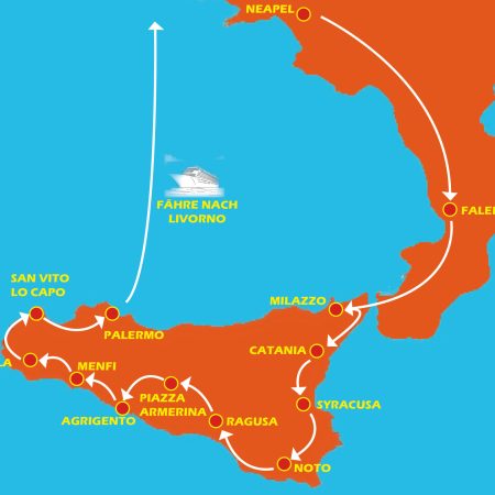 Route Sizilien