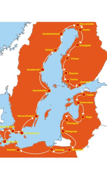 Routenverlauf Ostsee